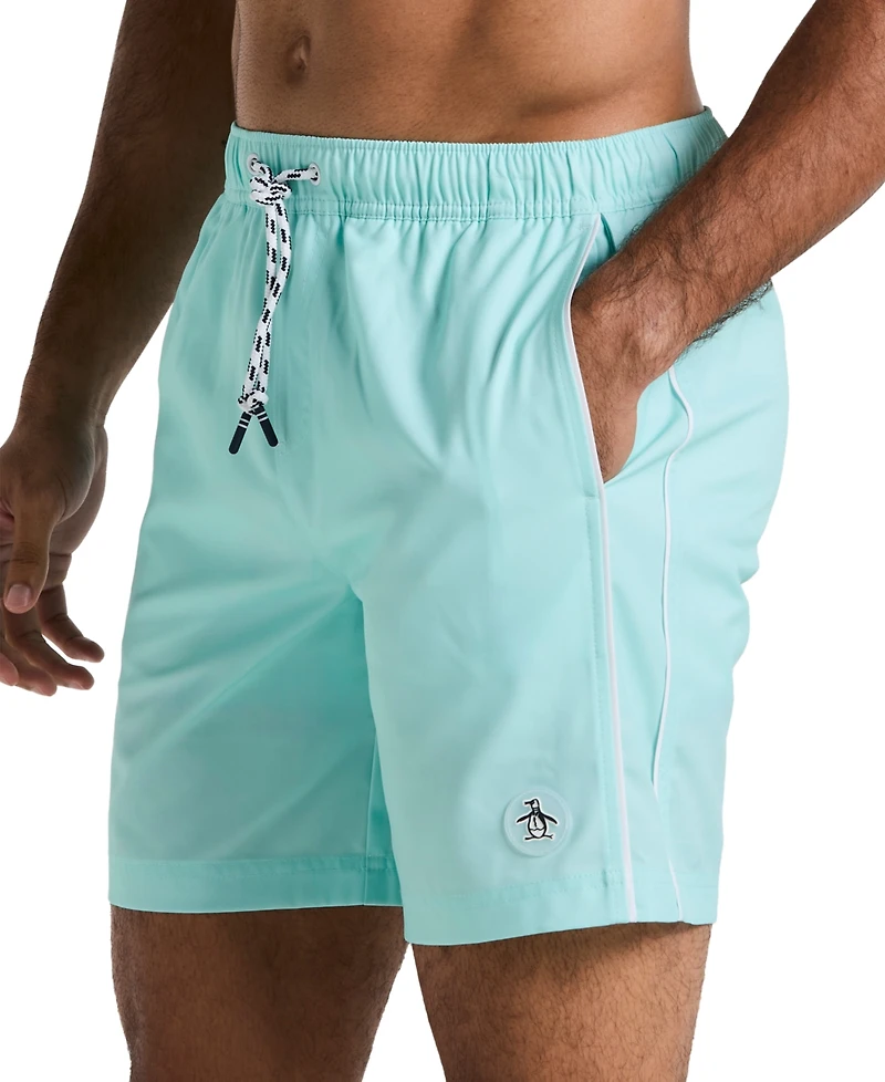 Original Penguin Men's Slim-Fit 7" Volley Swimsuit