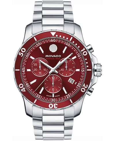 Movado Men's Series 800 Swiss Quartz Chronograph Performance Steel Watch, 42mm