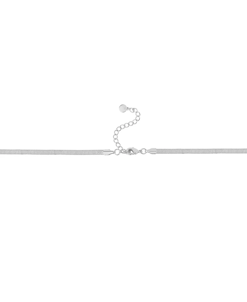 And Now This Cubic Zirconia Rectangular Stone Station Necklace