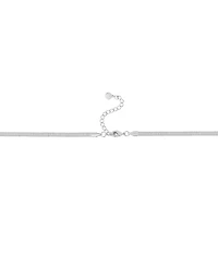 And Now This Cubic Zirconia Rectangular Stone Station Necklace