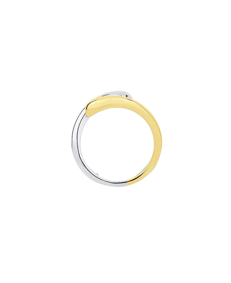 And Now This Two Tone Interlocking Statement Ring