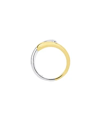 And Now This Two Tone Interlocking Statement Ring