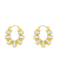 And Now This Clear Crystal Click Top Hoop Earrings