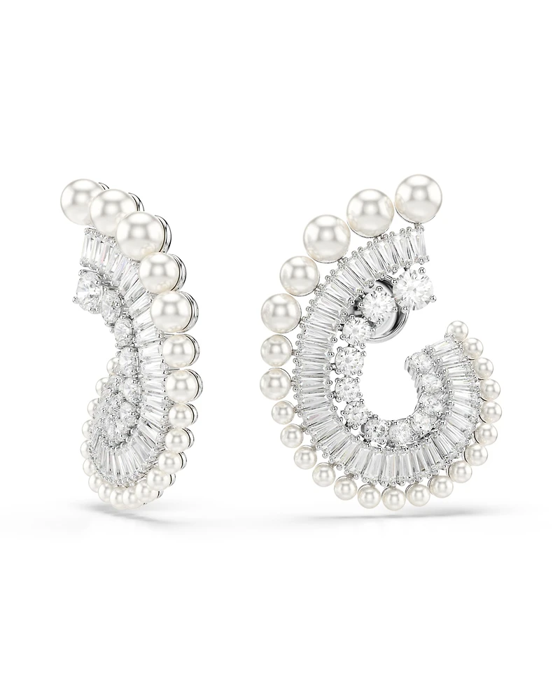 Swarovski Ariana Grande x Swarovski Crystal Cultivated Pearl Mixed Cuts Drop Earrings