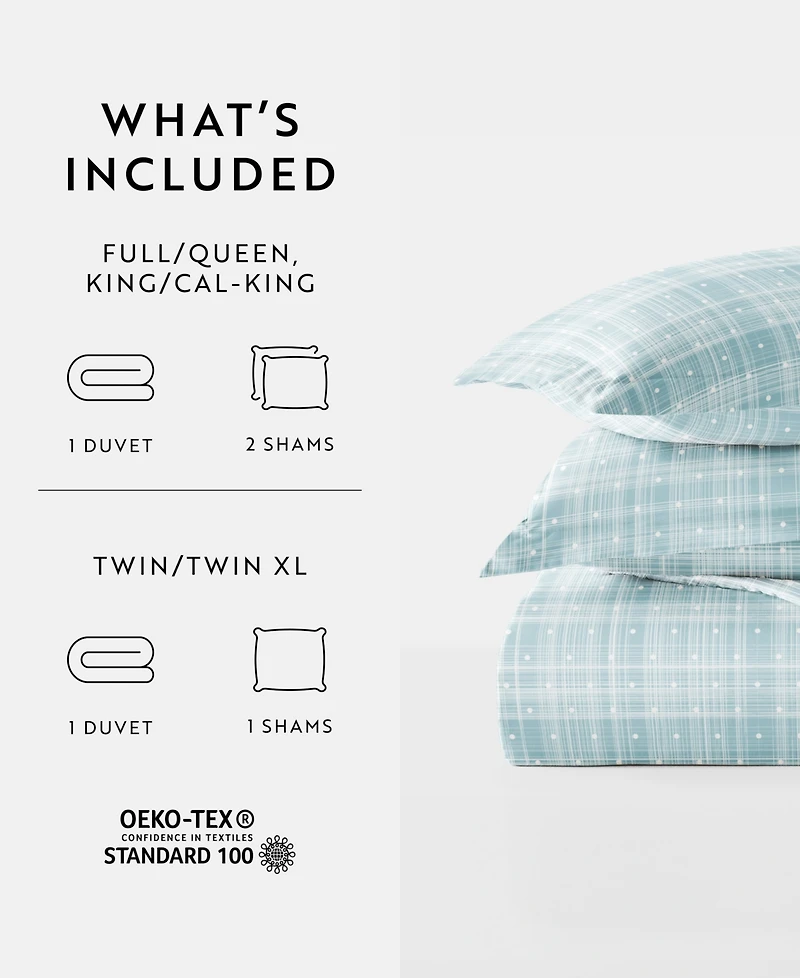 ienjoy Home Elegant Designs Patterned Duvet Cover Set, Full/Queen