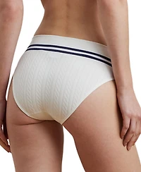 Lauren Ralph Lauren Women's Cricket Cable-Texture High-Cut Brief Underwear 4L0192