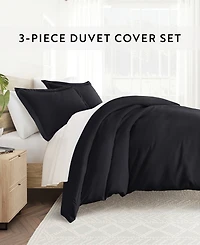 ienjoy Home Double Brushed Solid Duvet Cover Set