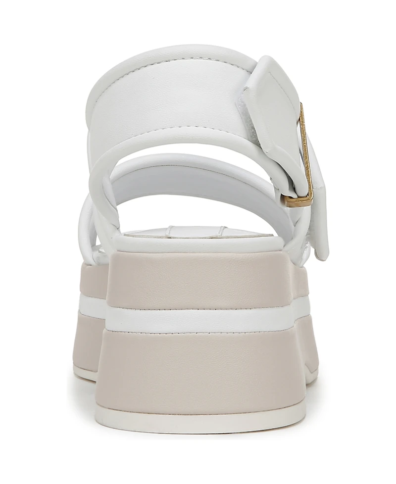 Franco Sarto Women's Piper Open Square Toe Slingback Platform Sandals