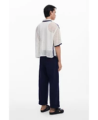 Desigual Men's Palm tree lace shirt