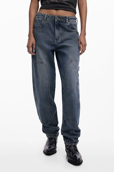 Desigual Women's Distressed Boyfriend Denim