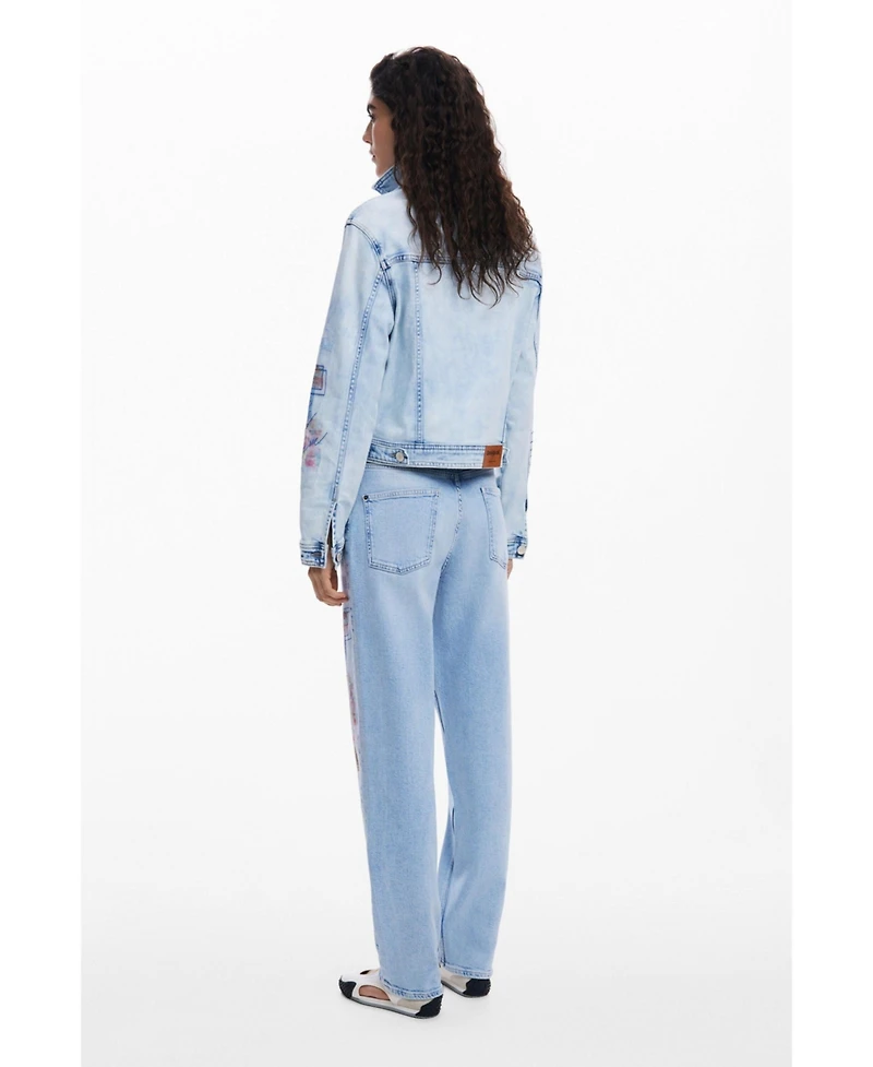 Desigual Women's Denim jacket with patches