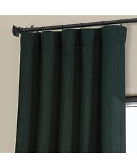 Half Price Drapes Textured Faux Linen Room Darkening Curtain