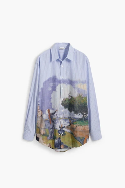 Desigual Men's Landscape print shirt