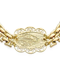 Bling Jewelry Jewelry Set Virgin Mary Lady of Guadalupe Necklace Bracelet Earrings Gold Plated