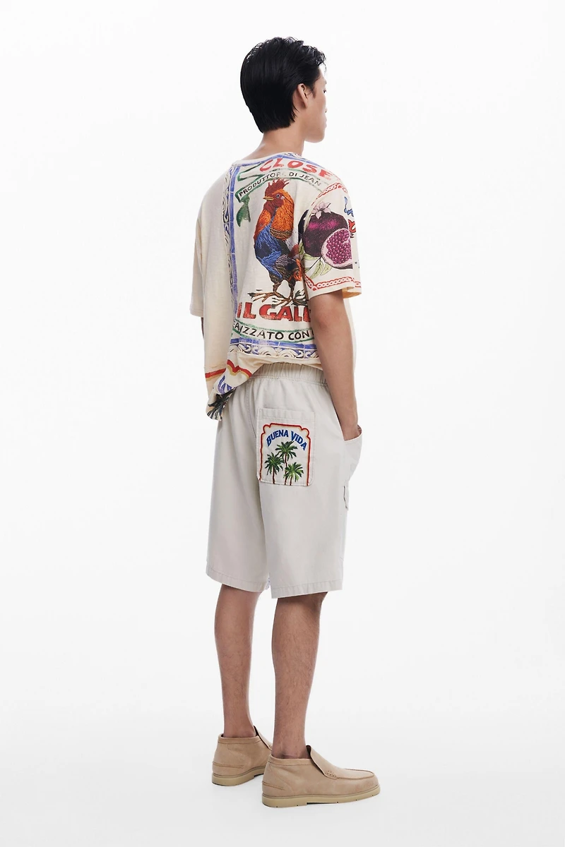 Desigual Men's BuenaVida postcard T-shirt