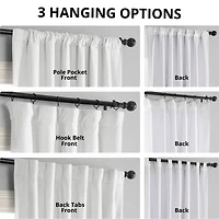 Half Price Drapes Primary White Signature Velvet Blackout Curtain