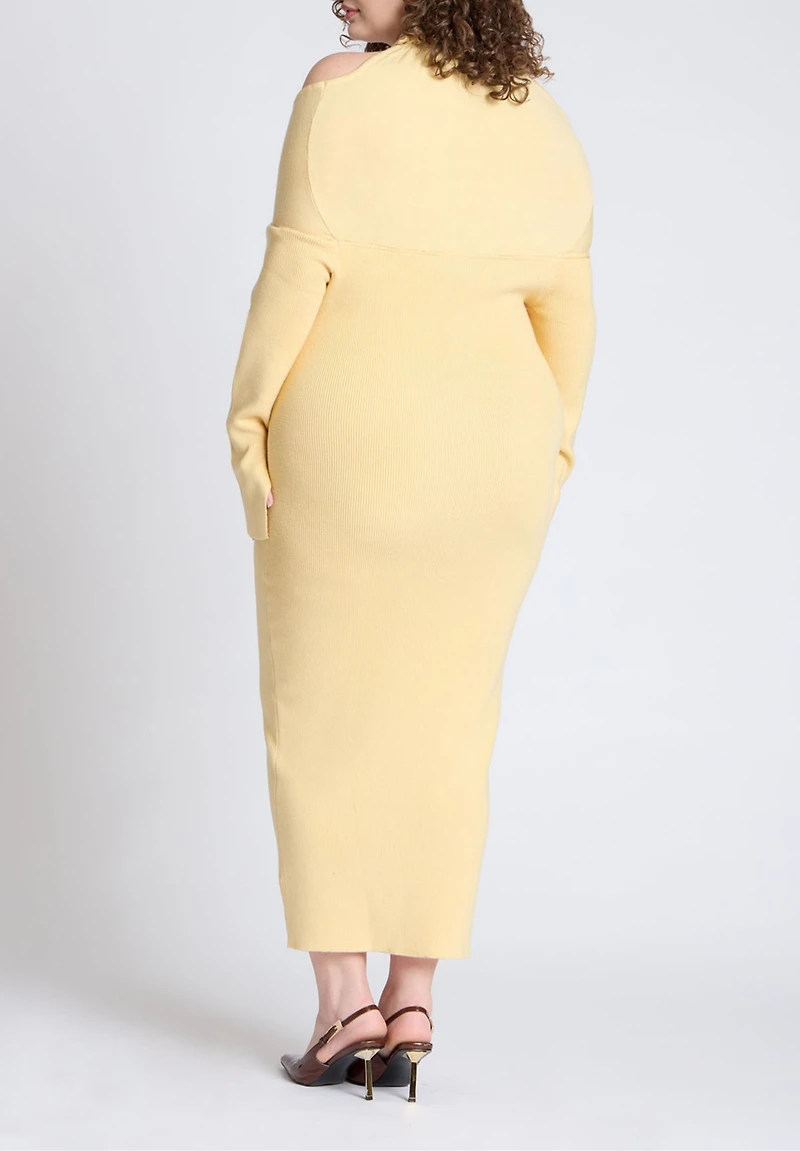 Eloquii Women's Sweater Dress With Tie