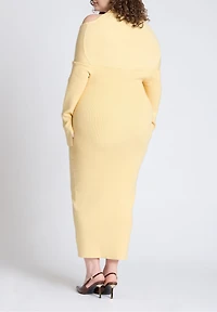 Eloquii Women's Sweater Dress With Tie