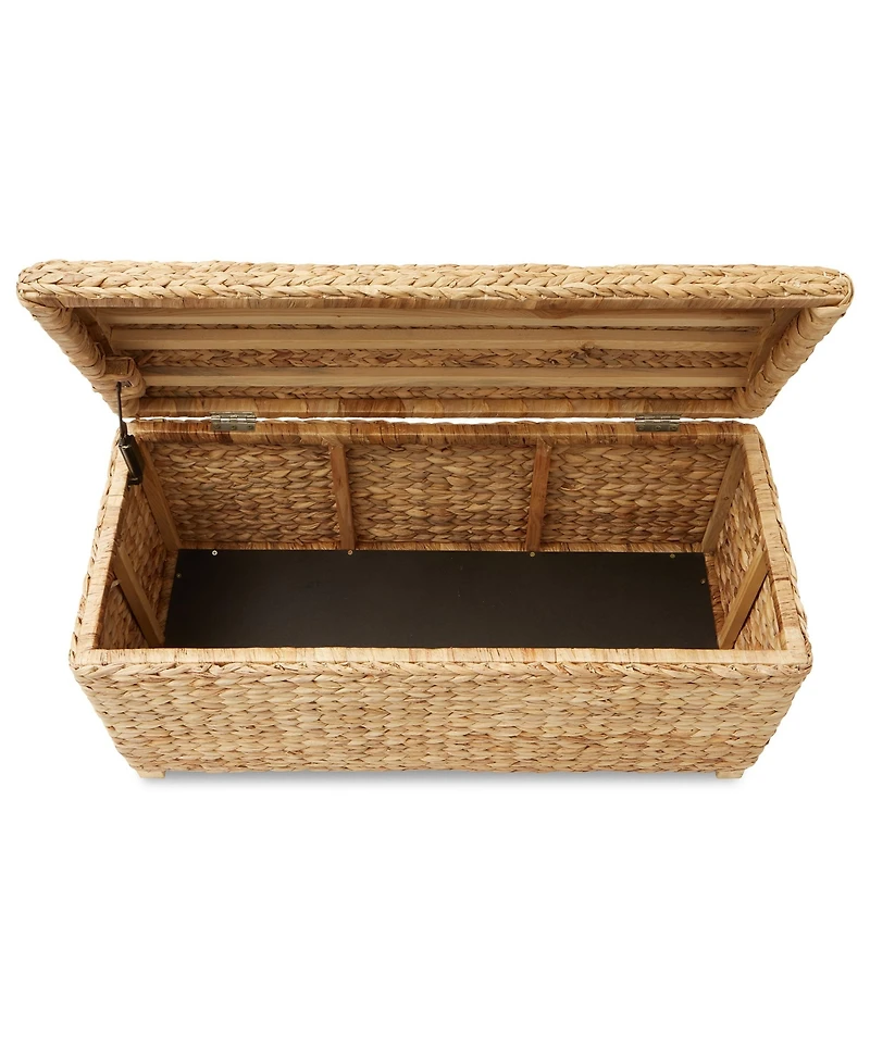 Casafield 36" Storage Trunk with Curved Lid, Safety Hinge