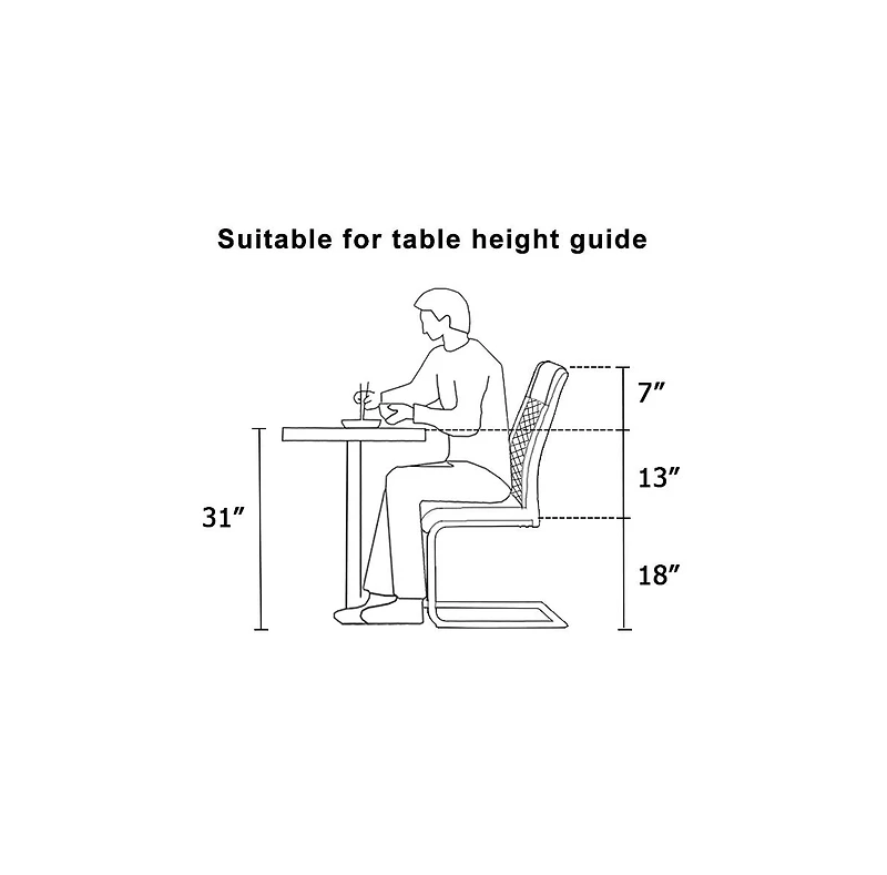 Streamdale Modern Faux Leather Dining Chairs (Set of 6)