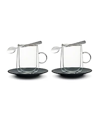 Villeroy & Boch Manufacture Rock Insulated Coffee Mugs, Set of 2