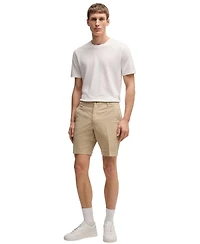 Boss by Hugo Men's Cotton-Twill Slim-Fit Shorts