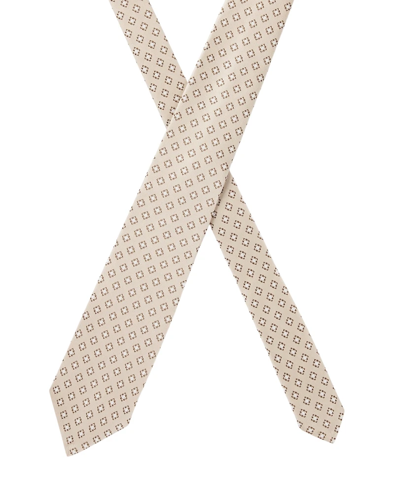 Boss by Hugo Boss Men's Patterned Jacquard Silk Tie