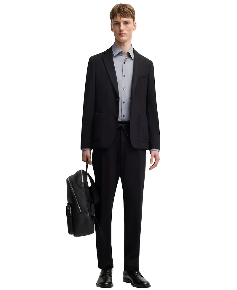 Boss by Hugo Men's Structured Stretch Regular-Fit Dress Shirt