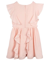 Rare Editions Big Girls Crinkle Gauze Dress