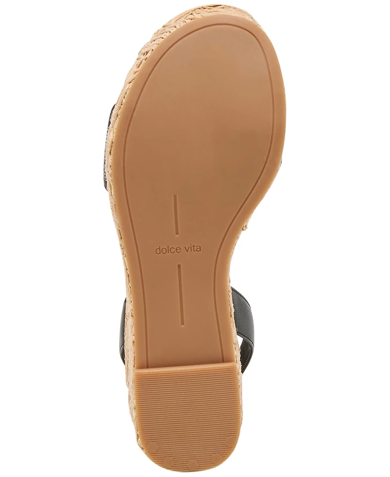 Dolce Vita Women's Talisa Macrame Wedge Sandals