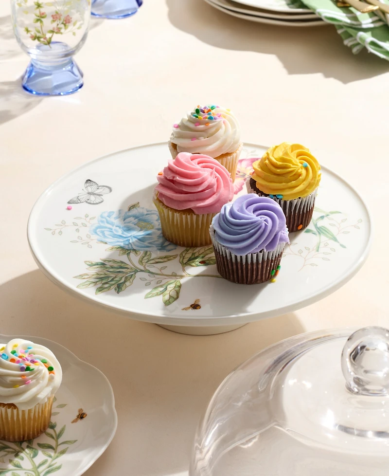 Lenox Butterfly Meadow Cake Plate, 25th Anniversary