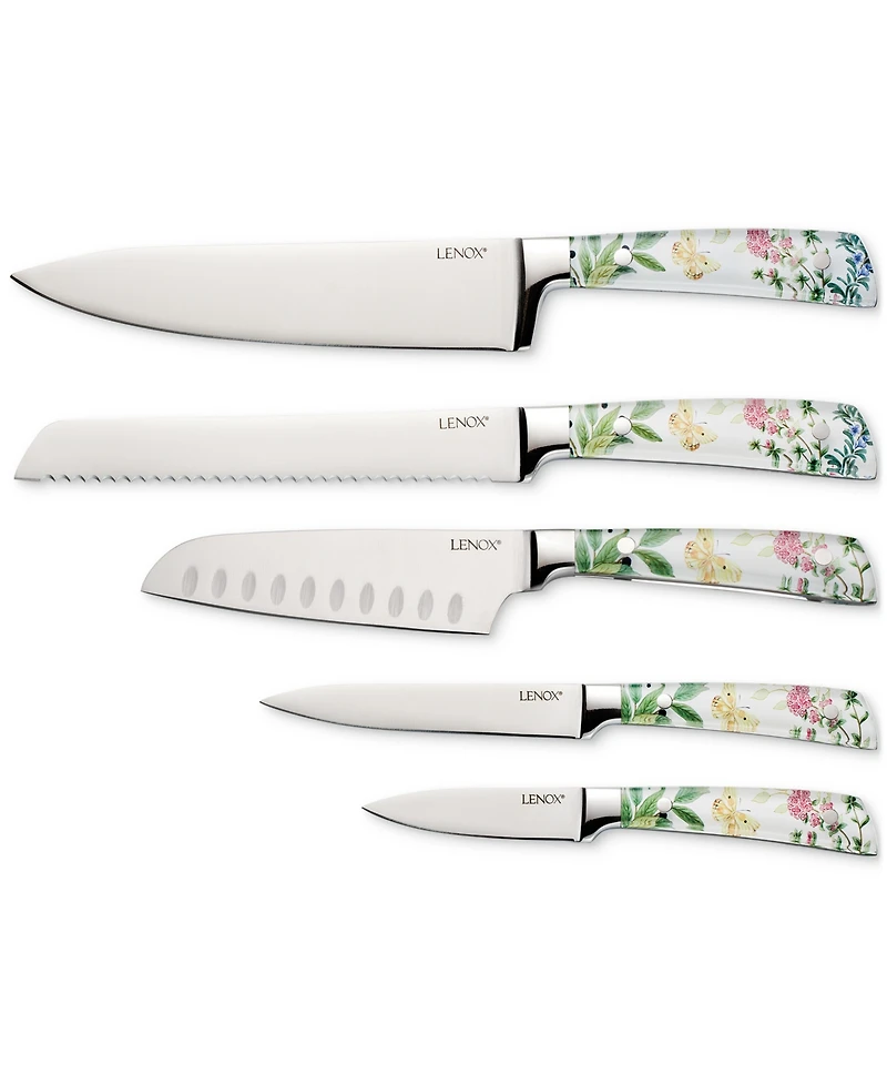 Lenox Butterfly Meadow Herb 6-Piece Cutlery & Block Set