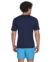 Calvin Klein Men's Logo Short-Sleeve Swim Rash Guard