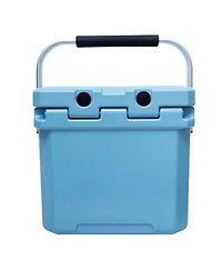 Camp-zero 12 | 12.6 Qt. Premium Cooler with Molded-in Cup Holders and Folding Aluminum Handle Clay