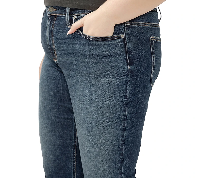 Silver Jeans Co. Plus Most Wanted Mid-Rise Ankle