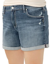 Silver Jeans Co. Plus Size Denim Boyfriend Shorts
