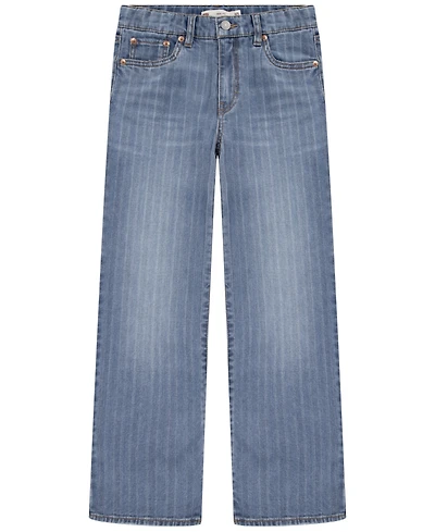 Levi's Big Girls Textured Striped Wide Leg Jeans