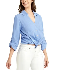 Bcx Juniors' Tie-Front Shirt