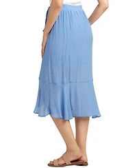 Bcx Juniors' Faux-Wrap Ruffled High-Low Tulip Skirt
