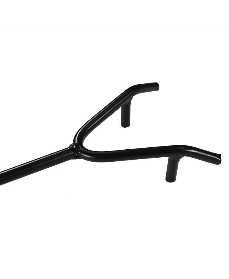 Outdoor Steel Log Poker with Wooden Handle - 32"