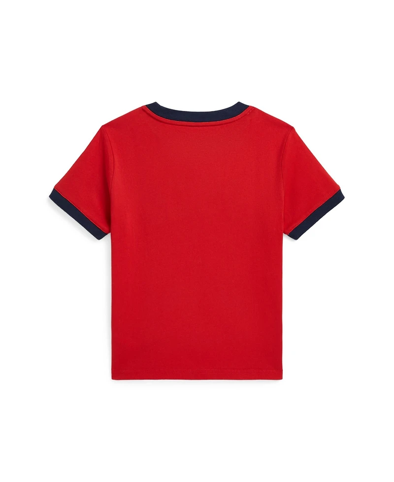 Polo Ralph Lauren Little Boys Baseball Logo Cotton Jersey T-Shirt