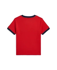 Polo Ralph Lauren Little Boys Baseball Logo Cotton Jersey T-Shirt