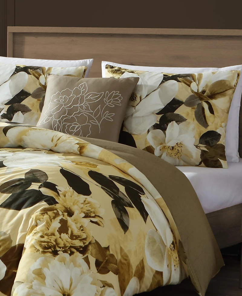 Bebejan Zayra Bedding 100% Cotton Sateen 5 Piece Queen Size Reversible Comforter Set
