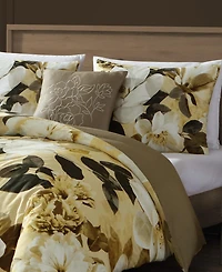 Bebejan Zayra Bedding 100% Cotton Sateen 5 Piece Queen Size Reversible Comforter Set