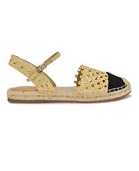 Nine West Women's Darby Woven Slingback Espadrille Flats