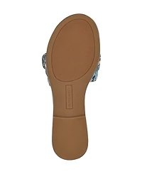 Nine West Women's Poland Woven Slip-On Flat Sandals