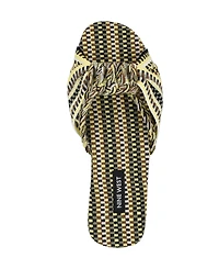 Nine West Women's Lalta Knotted Flat Slide Sandals