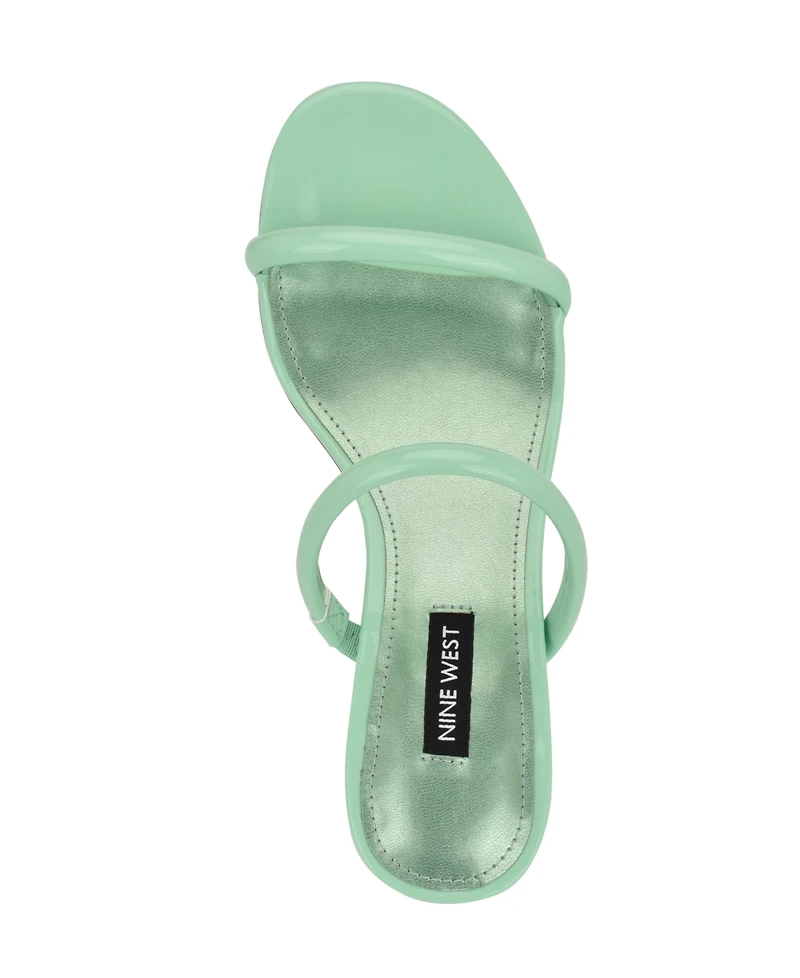 Nine West Women's Berri Double Strap Kitten Heel Sandals