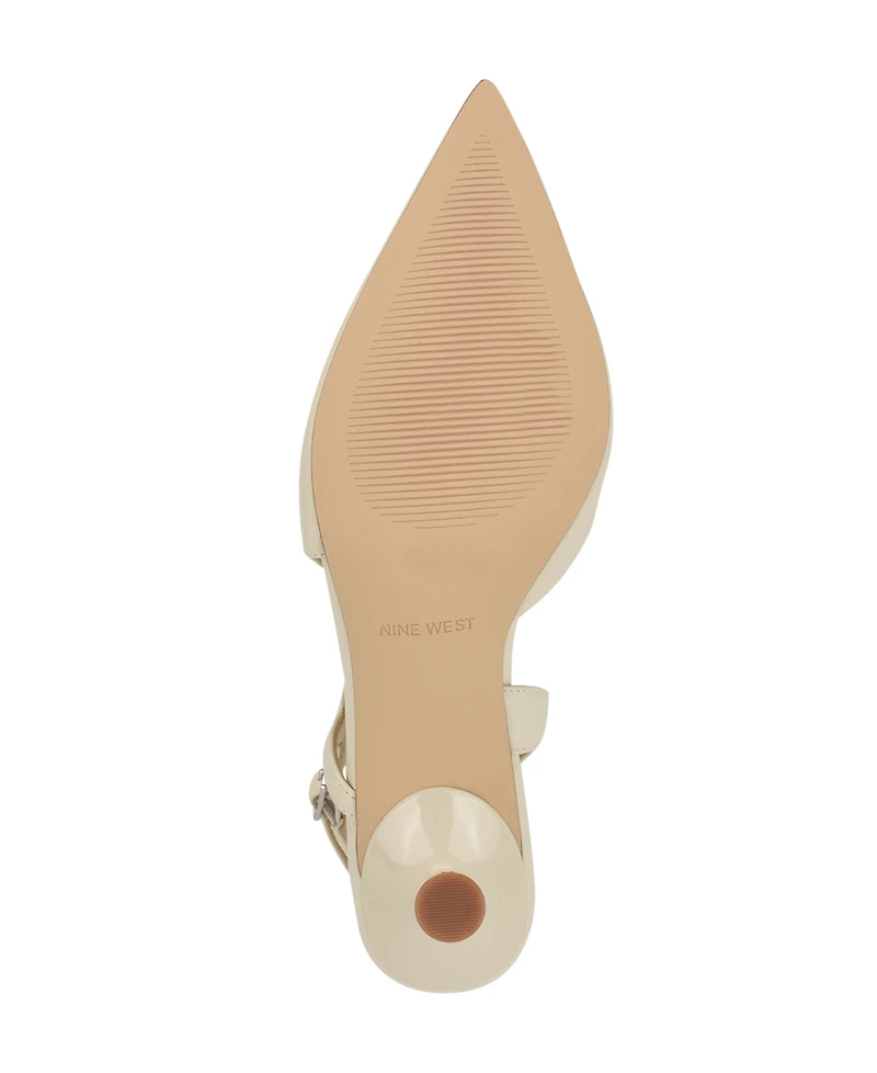 Nine West Women's Renela Kitten Heel Slingback Pumps
