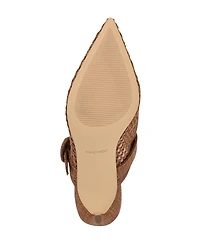 Nine West Women's Rondel Buckle Strap Slip-On Pumps